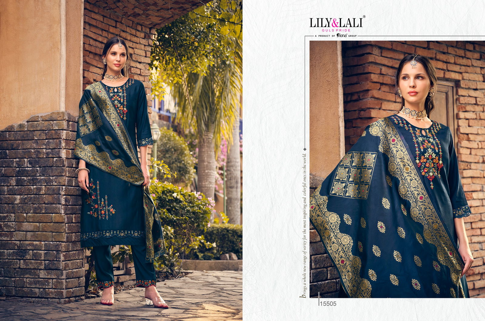 Hasmeena Vol 2 By Lily And Lali Kurti With Bottom Dupatta Orders in India

